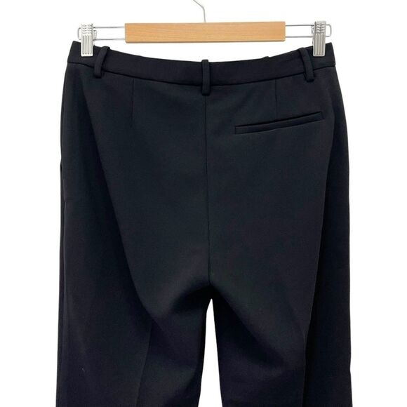 Theory Cropped Slim Pant Black Admiral Crepe Classic Dress Pants Women’s Size 2 - Picture 7 of 12